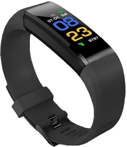 Fitness Tracker Activity Tracker Smart Watch with Heart Rate Sleep Blood Oxygen Monitor IP67 Waterproof Stopwatch Step Calories Counter Fitness Watch Pedometer Women Men (Black,Charger not included)