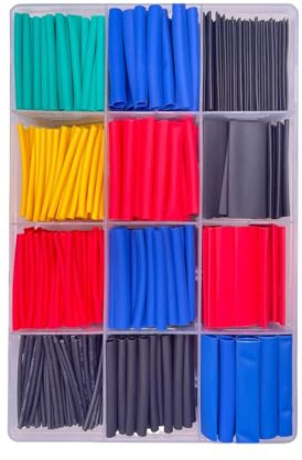 Heat Shrink Tubing, Cable Sleeving Wrap, 8 Size Assorted Heat Kit, 328Pcs 1.57in Portable Insulation Tubing, Industrial Grade Wire Protection for Electrical Cables