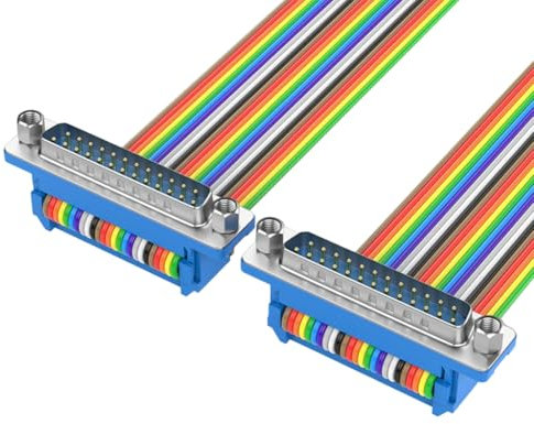 25-poliges DB25-Computerkabel für Computer- und Druckerverbindungen mit parallelem Stecker und Buchse, LPT-Drucker, DB25