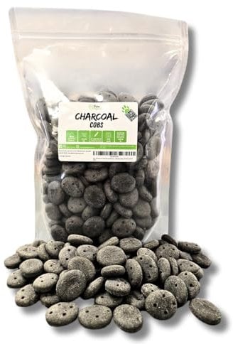 1KG Natural Activated Charcoal Dog Biscuits – Fresh Breath, Dental & Digestive Support Treats for Dogs – Reduces Gas, Bloating & Plaque – Healthy & Tasty Pet Snack