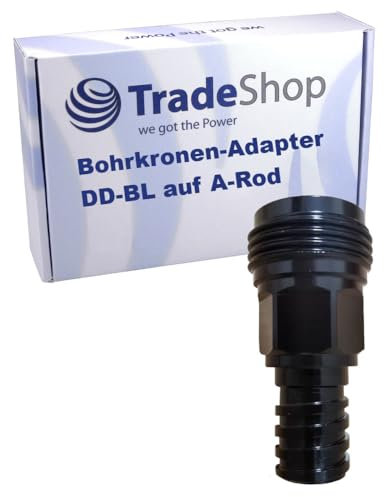 Trade-Shop DD-BL vers A-Rod Adaptateur de couronne de forage à filetage rond Couronne de forage diamantée compatible avec carotteuse Hilti