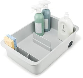 Joseph Joseph CupboardStore Carrito Organizador de Cocina con Ruedas, Almacenamiento debajo Fregadero, Plástico Reciclado, Grande