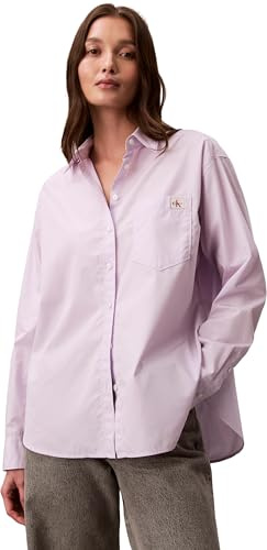 Calvin Klein Damen Cotton Poplin Relaxed Shirt Wove Lv047f147g Andere Hemden