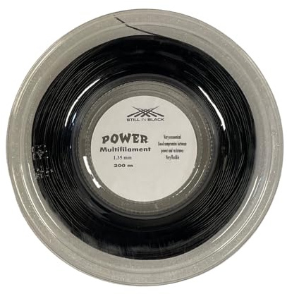 Still in Black Bobine 200 M Power 1,35 Mm Noir Spule 200m schwarz