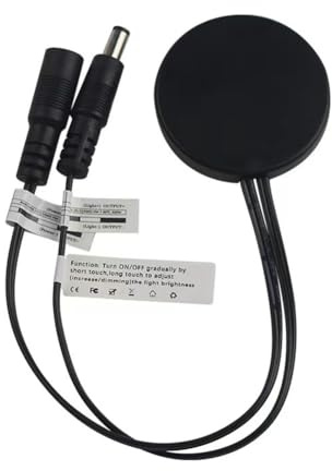 Dytabepl Pannello di legno LED Touch Sensor dimmer interruttore nascosto interruttore touch per strisce LED nero