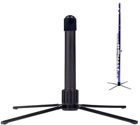 JDCMEI Soporte para Flauta Travesera, Soporte para Clarinete Plegable Portátil y Estable de 4 Patas para Clarinete de Flauta Oboe