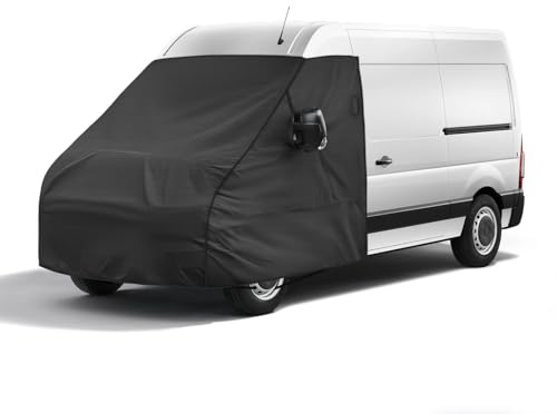 Scheibenabdeckung Frontscheibenabdeckung für Renault Master 2010-2024 | für Opel Vauxhall Movano 2010–2021, 420D Wasserdicht Frostschutz Anti-Hagelfest UV-Schutz, Bedeckt Gesamte Motorhaube
