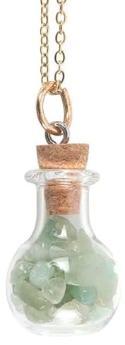 Something Different Wholesale Green Witch Aventurine Potion Bottle Necklace | Nature-Lover's Talisman