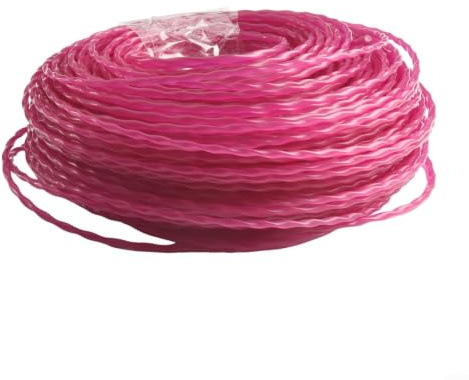 75 m Ersatzfaden für Rasentrimmer 3 mm Nylon Spiralform für Bosch Professional Rasentrimmer 18V-33 und Motorsense GFR 18V-23, Orange