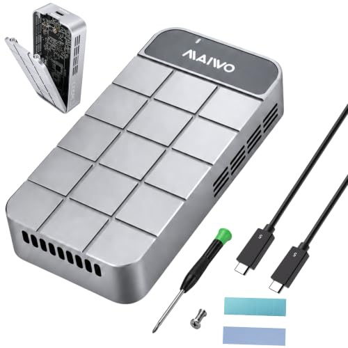 Ouitble 80Gbps M.2 NVMe SSD Gehäuse 2280 Gehäuse für Thunderbolt 5/4/3/USB4