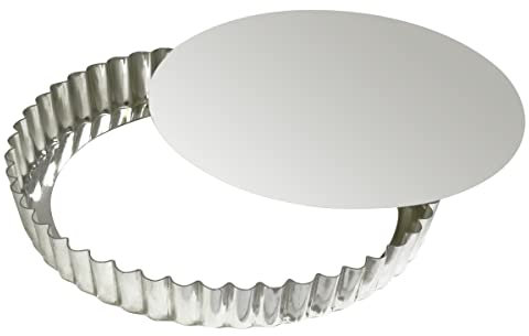 Gobel 126450 Tourtière Rond Cannelé Fond Mobile Fer Blanc