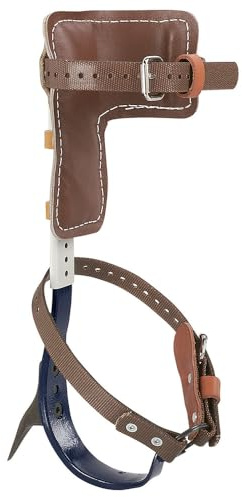 Klein Tools CN1907ARL Tree Climber Set with Pole Climbers, Leg Irons, Climbing Gaffs, and Pads, Straps, Gaff Spikes, Stirrups