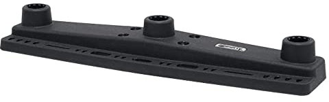 Scotty Bootfahren, Dreifach-Rutenhalter, permanente Halterung, Schwarz, Einheitsgröße