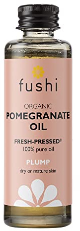Fushi Pomegranate 80%+ Omega 5 Oil 50ml | Virgin & Fresh-Pressed | Best for Pigmentation, Wrinkles & Dry Skin | Clear, Golden Yellow Coloured Oil | Filtered for Clarity |Ethical, Vegan, Made in the UK