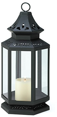 WORLD 1 x Large Black Stagecoach Lantern