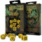 Q-Workshop QWOCER13 - Brettspiel Celtic 3D Revised Dice Set, schwarz/gelb