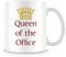 Behind The Glass - Queen of The Office - Printed Funny Mug - Great Gift/Present Idea, Ceramic, 11fl.oz.