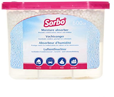 Sorbo Dehumidifier with Refill, Reduces Mould, Air Moisture and Condensation, Refill lasts 1-3 months