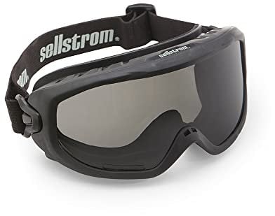 Sellstrom Schutzbrille & Brille Wildland Fire OTG Augenschutz, Feuerwehrausrüstung, Anti-Beschlag, kratzfest, schützender Augenschutz mit Rauchlinse, verstellbarem Riemen, schwarzer Rahmen, S80226