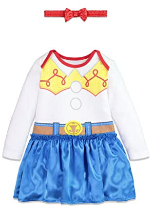 Disney Girls Costume Dress with Headband: Incredibles, Minnie, Jessie & Vampirina