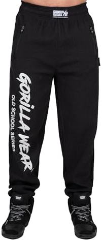 GORILLA WEAR Men's Augustine Old School Pants Leisure trousers, Black, 5XL UK