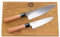 Kai Shun Seki Magoroku Redwood Set di coltelli | Coltello da cucina grande e piccolo | + grande tagliere massiccio in rovere, 34 x 21 cm | VK: 206,90 €