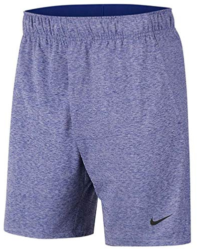 Nike Herren Yoga-Shorts Dri-Fit, Deep Royal Blue/Htr/Black, S, AT5693