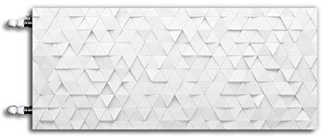 Magnet Heizkörperabdeckung, Heizkörperverkleidung - WEIßE Dreiecke