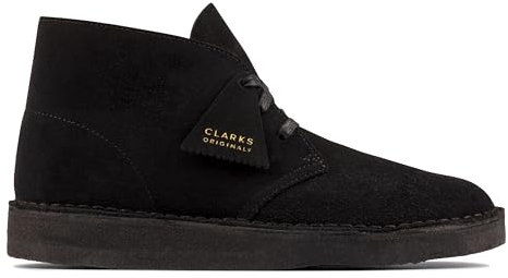 Clarks Desert Coal Suede Stivali Neri da Uomo-UK 8 / EU 42