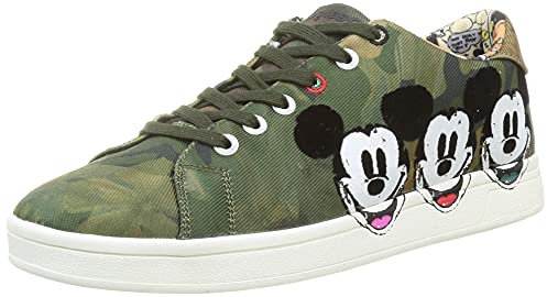 Desigual Damen Shoes_Cosmic_Mickey Sneaker, Green, 39 EU