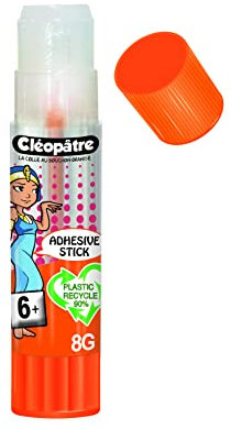 CLEOPATRE- Bâton de Colle TRANSPARENTE Cléostick Adhésive en 8 gr