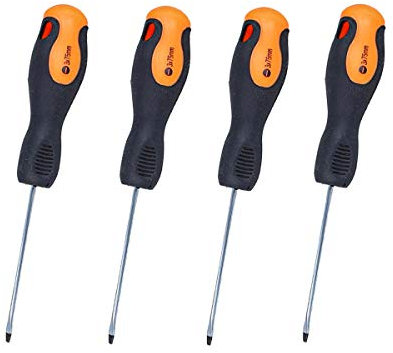 LEDLUX 4-teilige Schlitzschraubendreher mit magnetischer Spitze (3X75mm)