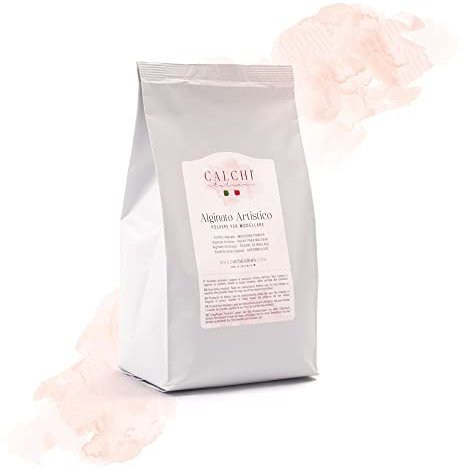 Calchi Italiani® 300g Alginato para moldes dentales Premium - Alginato Artistico Profesional y Made in Italy - Cromático - Molde Manos y Pies Bebé. Moldes de escayola para Escultura Manos.