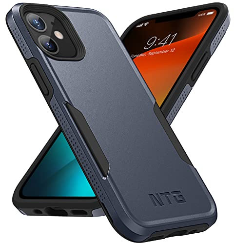 NTG Shockproof Designed for iPhone 11 Case [2 Layer Structure Protection] [Military Grade Anti-Drop] Lightweight Shockproof Protective Phone Case for iPhone 11 6.1 inch, Dim Gery