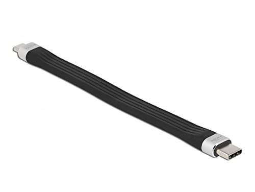 Delock USB 2.0 FPC Flachbandkabel USB Type-C™ zu USB Typ Micro-B 13,5 cm PD 3 A
