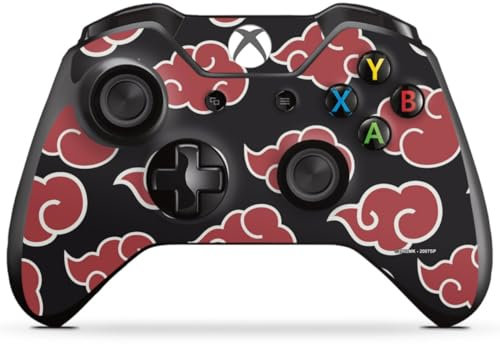DeinDesign Skin kompatibel mit Microsoft Xbox One Controller Folie Sticker Naruto Shippuden Pattern Akatsuki
