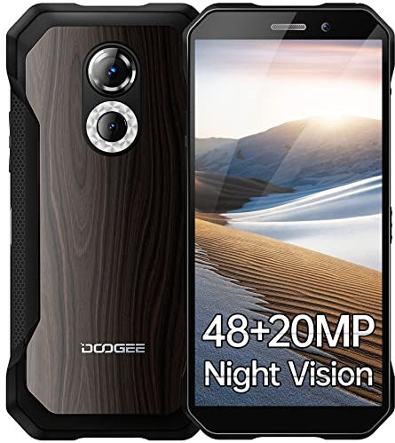DOOGEE S61 Pro (2022) Telephone Portable Incassable 6Go+128Go/512Go, 48MP+20MP Vision Nocturne, Android 12 Smartphone Débloqué, Écran 6.0, 5180mAh Smartphone Incassable, IP68/69K/4G Dual SIM/NFC