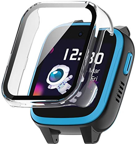 SeNool Hülle Kompatibel mit XPLORA XGO 3, Harter PC Hülle mit Panzer Schutz Glas Schutzfolie, [9H Härte, Anti-Kratzen], Schutzhülle Kompatibel mit Xplora XGO 3 - Transparent