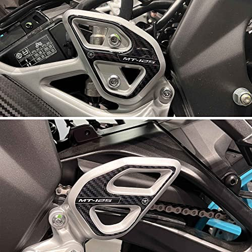 labelbike - Adesivi in Resina 3D Decorazioni e Protezioni Battitacco e Pedana Poggiapiedi Moto compatibili con Yamaha Mt-125 2020-2025