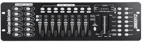 Bühnenlicht-Controller, 192 Kanäle DMX-Bühnenlicht-Konsole Partylicht-Controller-Panel für Schulkonzerte Party Disco KTV Club