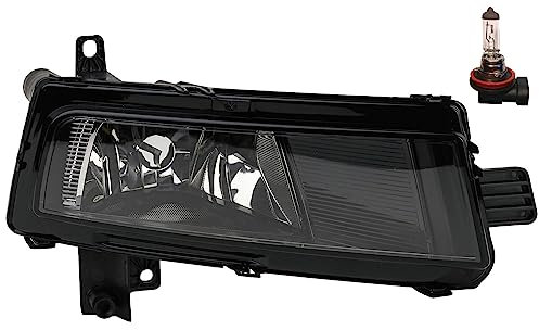 Johns, Nebelscheinwerfer Rechts kompatibel zu VW Touran 5T Blende schwarz m. Leuchtmittel