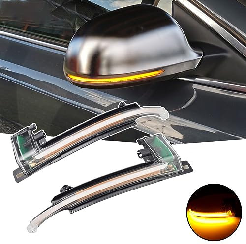 Kakulkomen 2 pezzi Indicatore di direzione dinamico Compatibile con Au-di-A3 8P A4 A5 B8 Q3 A6 C6 4F S6 B8.5 S5 RS5 RS4 RS3