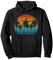 Paradies Retro Tropischer Strand mit Palmen für Surfer Pullover Hoodie