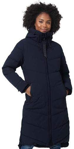 MARIKOO Damen Winterjacke Stepp Winter Jacke gesteppter Wintermantel warm lang Mantel B949