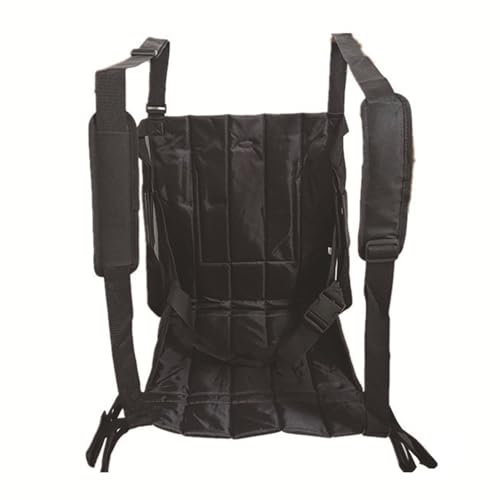 CMYUN Treppenlift Treppensteiger Rollstuhl Patientenliftergurt ＆ Treppentransferbänder - Treppenstuhl/Notfall-Evakuierungsstuhl für Senioren, Leichte Treppenübergangsbrettmatte, Schwarz