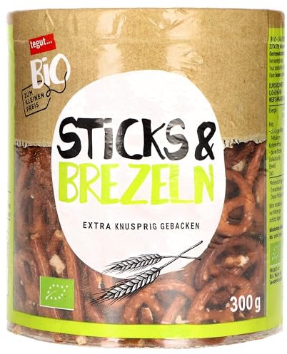 tegut… Bio zum kleinen Preis Sticks + Brezeln, 300 g