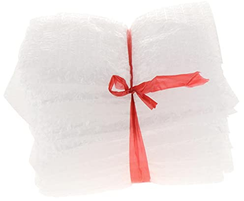 Folpus 50 Stücke Luftpolsterbeutel für sicheres Verpacken von Kleinteilen, 15x20 cm
