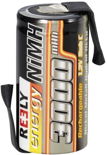 Reely Modellbau-Akku-Einzelzelle NiMH Sub-C 1.2V 3000 mAh mit Lötfahne