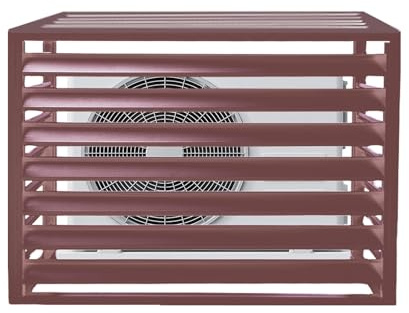 Abdeckung Für Klimaanlage Schutzgitter for Klimaanlagen Und Wärmepumpen Außengehäuse Aluminium Sichtschutz Verkleidung Zaun Tonnenbox Gartenbox Müllbox für Garten, Terrasse, Pool Ausrüstung ( Color :