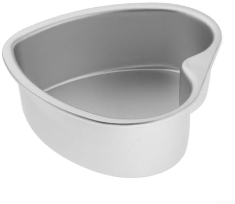 HpLive Stampo da forno a forma di cuore, in lega di alluminio, antiaderente, a forma di cuore, stampo per torte (15,2 cm)